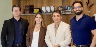 Gomes de Matos e Happy Gestão se unem para criar a Nova Gestão João Dornelles, Luana Borges, Eduardo Gomes de Matos e Eduardo Hamdan