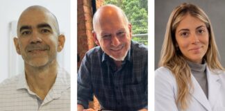 Sarampo volta a preocupar o Brasil e médicos alertam para riscos neurológicos Os médicos Marco Orsini e Eduardo Morsch de Mello, e a pesquisadora Eduarda Iennaco.