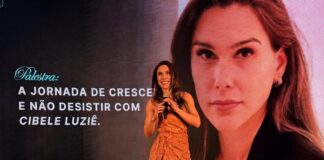 Cibele Luziê relata trajetória de erros, recomeços e expansão durante palestra Cibele Luziê Menero