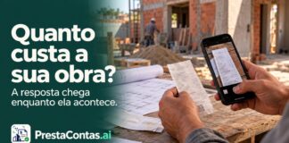 PrestaContas.ai mostra o custo real da obra enquanto ela acontece PrestaContas.ai centraliza as informações e mostra quanto cada obra realmente custa enquanto ela ainda é executada.